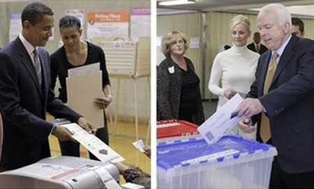 Mỹ bắt đầu đóng cửa điểm bỏ phiếu, sẵn sàng kiểm phiếu